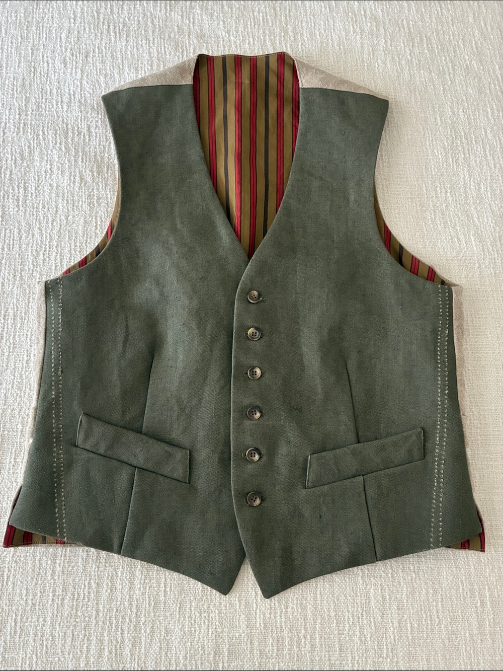 NWOT Fortela men's cotton canvas vest